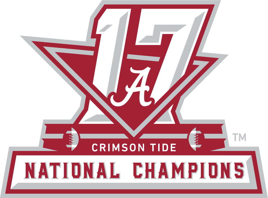 Alabama Crimson Tide 2017 Champion Logo DIY iron on transfer (heat transfer)